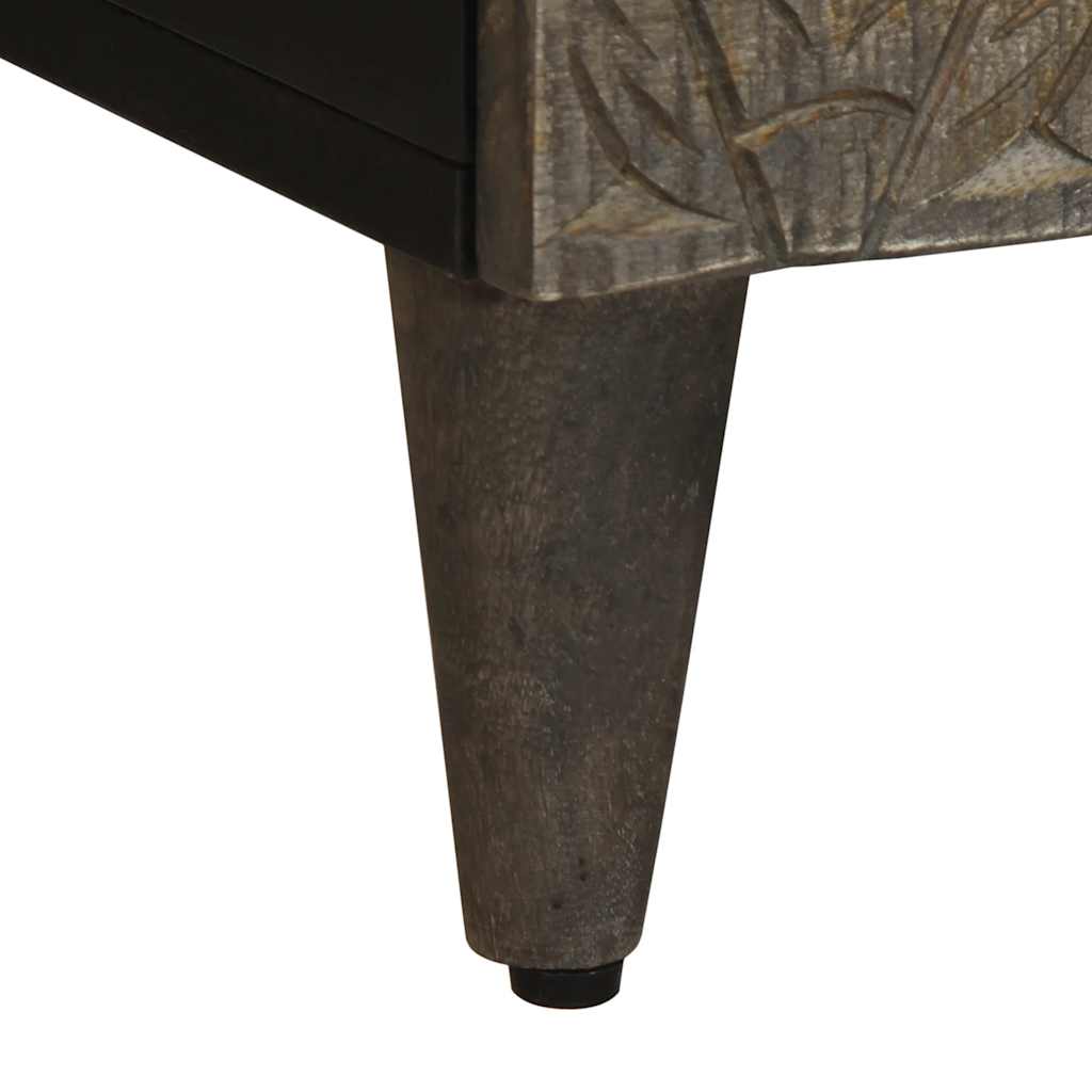 Szafka Rtv Jasnoszara 70X33,5X46 Cm Drewno Lite Mango