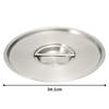 Endo Shoji Commercial Murano Pot Lid for 32cm Pot, Induction Type, 18-8 Stainless Steel ANB3506