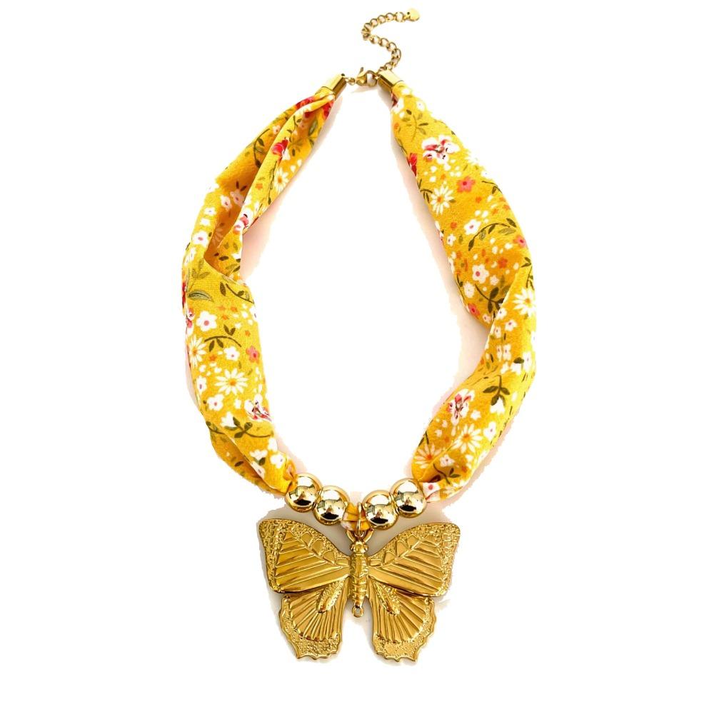 Flower Beach Ocean Series Necklace Conch Dopamine Necklace Cloth Wrap Scarf Chain Necklace  Male
