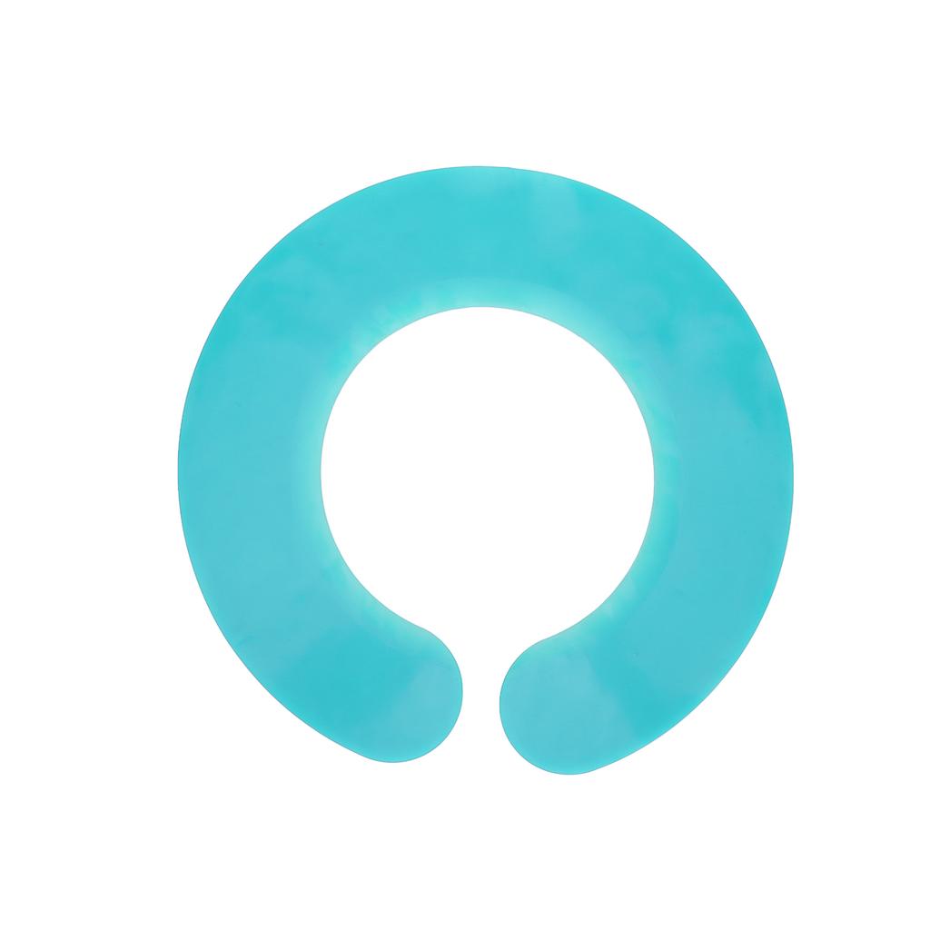 Haarschneidekragen Starke Zähigkeit Leicht zu reinigen Wasserdicht Bequem Weich Haarfärbeschal Zyan