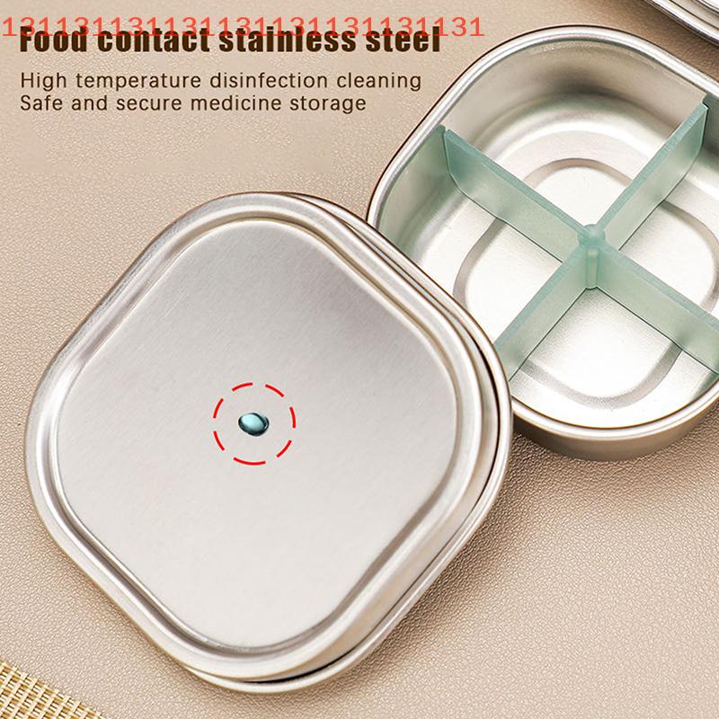 1 Pcs Pill Box 4/6 Grids Medicine Organizer Tablet Sealed Storage Box Travel Pill Case Drug Dispenser Container Health Care