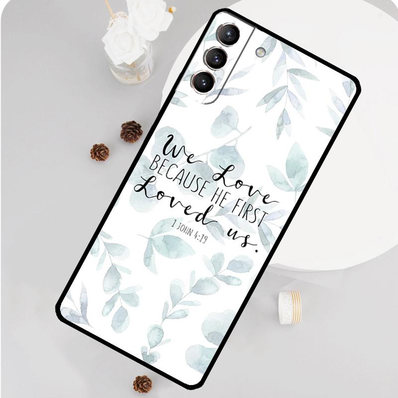 Bible Verse Jesus Christ Christian Phone Case For Samsung Galaxy S25 S26 Ultra S20 S21 S22 S23 S24 Plus S10 S25 FE Funda Cover