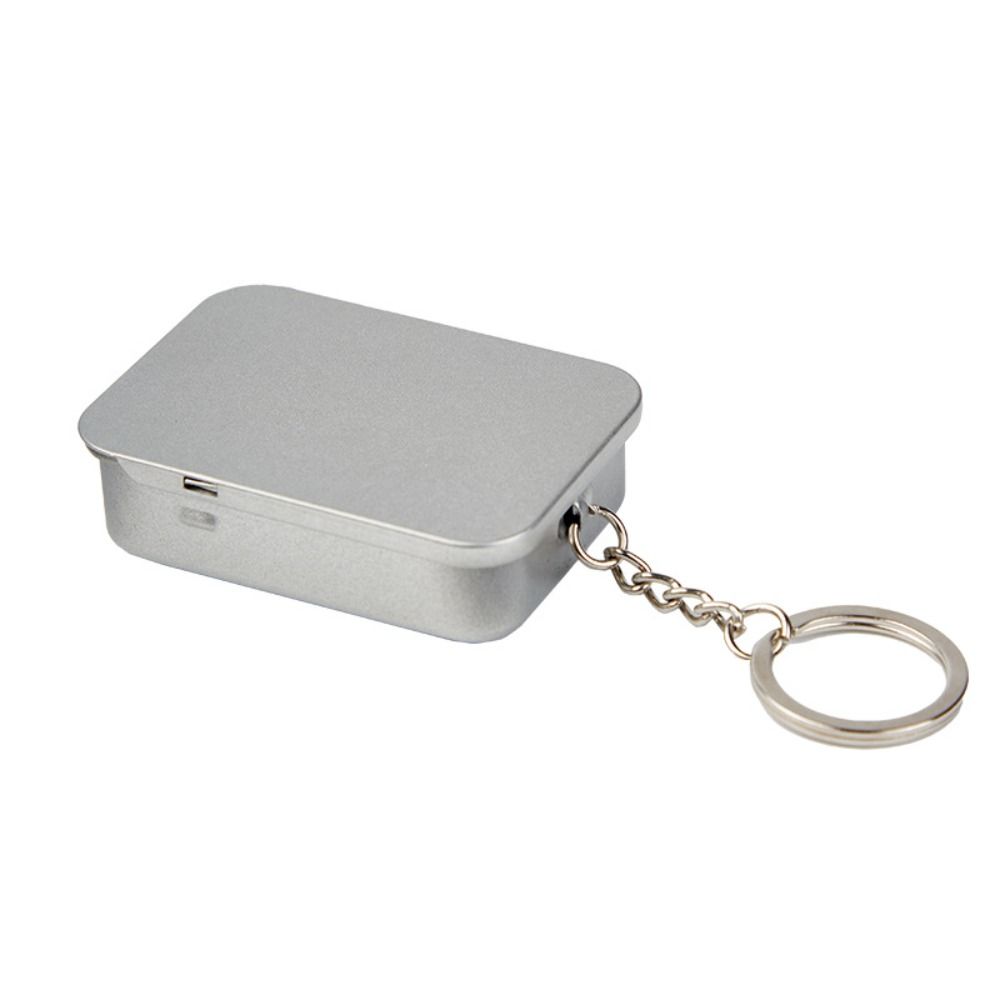 With Keyring Push-Pull Tin Box with Sliding Lids DIY Metal Box Multiple Styles Multi-function Storage Box School Supplies