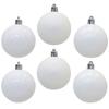 6Pcs Ball Christmas Ornaments Decorative Hanging Xmas Decorations for Tree Party Events Reusable Weather Resistant Lightweight