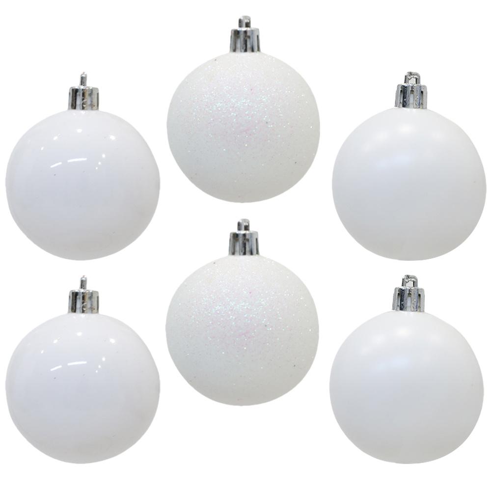 6Pcs Ball Christmas Ornaments Decorative Hanging Xmas Decorations for Tree Party Events Reusable Weather Resistant Lightweight