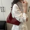 Chic Glossy Half Mo Bag, Daily Underarm Bag, Sleek Pu Leather Tote Shoulder Purses, Modern Styles for Women Everyday Elegance
