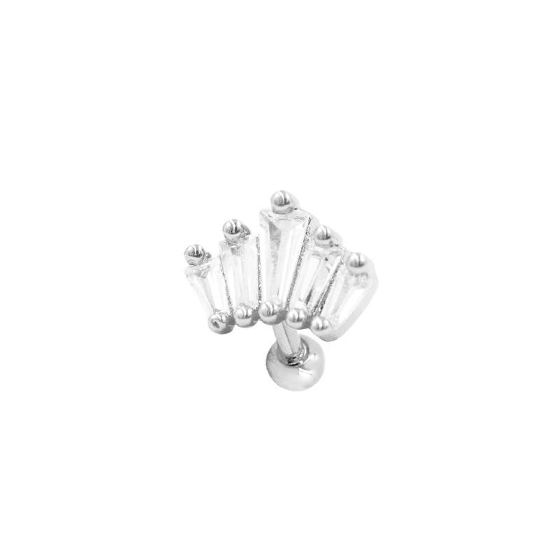 Gaibei 3D Fan-Shaped Lotus Ear Cartilage Stud Piercing Jewelry