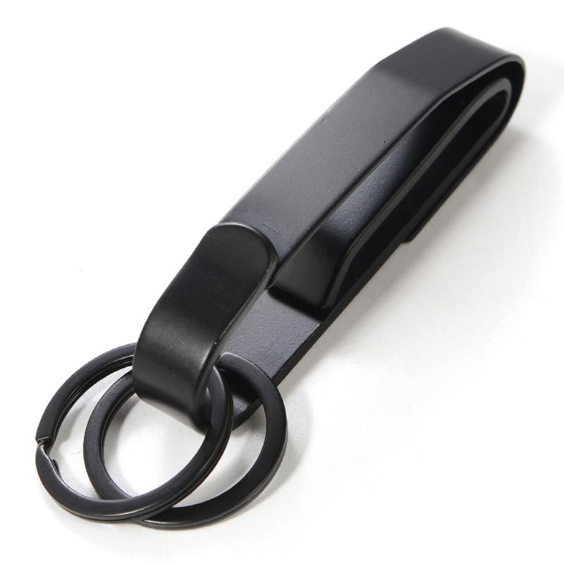 Anti-Lost Hanging Clip Stainless Car Keys Clip Waist Hanging Keyring Holder Belt
