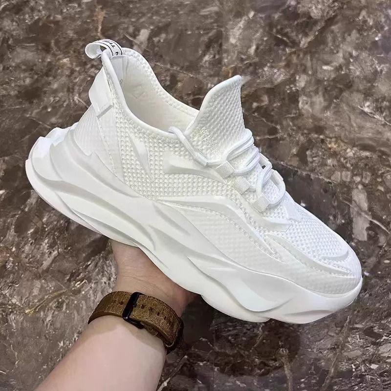 Summer Men's Sneakers Tennis Shoes High Quality Thick Sole Sports Shoes Lightweight Casual Shoes Non-Slip Zapatillas De Hombre