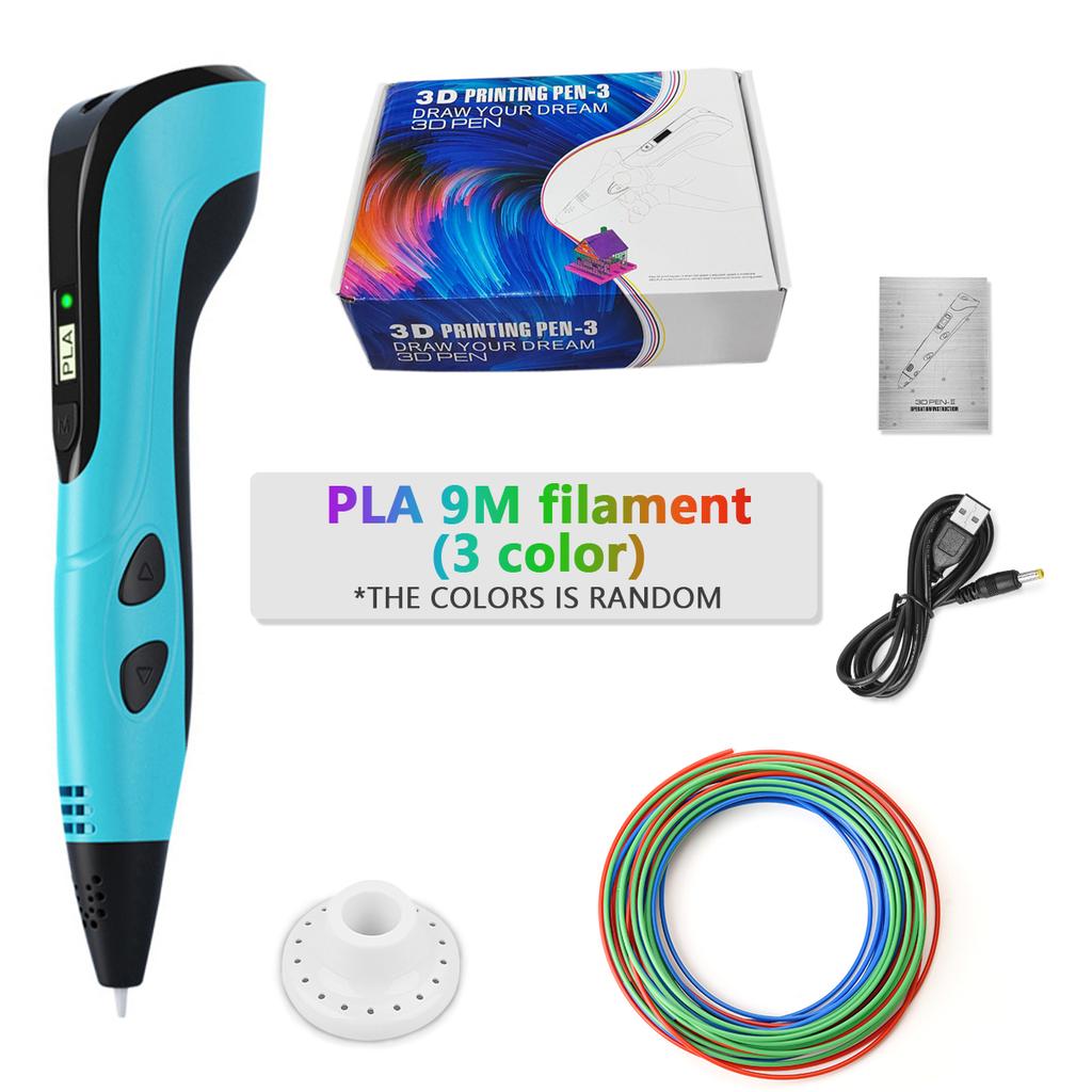 3D Printing Pen diy 3d Pen for Kids Children Birthday Christmas Creative Gift 3d Drawing Pen with LCD Screen Funny Toy