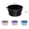 New Foldable Face Ice Bath Bowl Silicone Built-in Ice Tray Portable Ice Basin Face Dipping Bowl for Women Girls