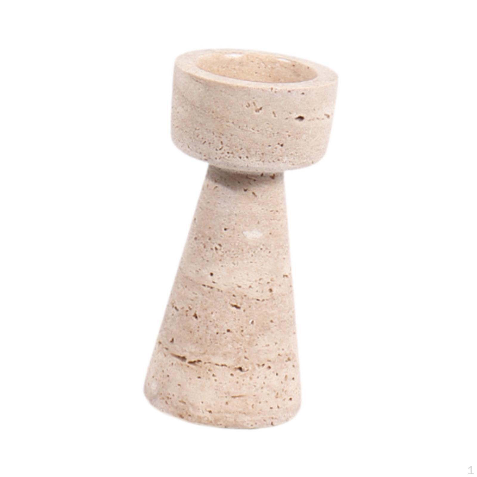 

Andle Holder Candle Stand Dinner Props Antique Tabletop Ornament Pillar for Living 18x8.5cm