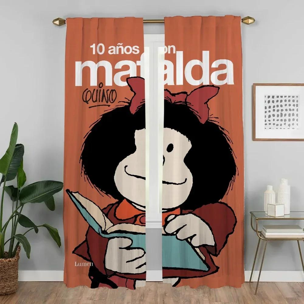 Mafaldas Elegant Room Curtains for Camera Blackout Curtain Partition Home Interior Curtains 2 Pieces Shades Tulle for Bedroom