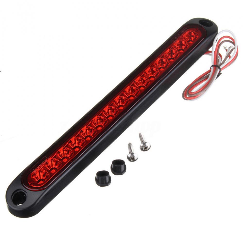 15 Led Universal Red Car Trailer Truck Stop Brake Tail Reverse Light Bar 10-30V
