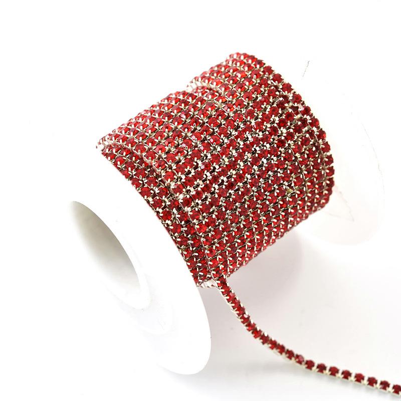 Crystal Rhinestone Chain, Glass Dense Claw Chain, Clothing Accessories Diy Wedding Accessories, Decorative Accessories