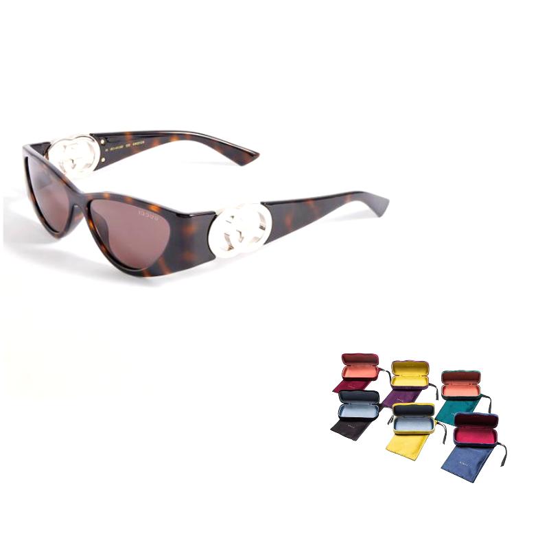 Gucci Acetate Cat Eye Sunglasses Unisex Tortoiseshell