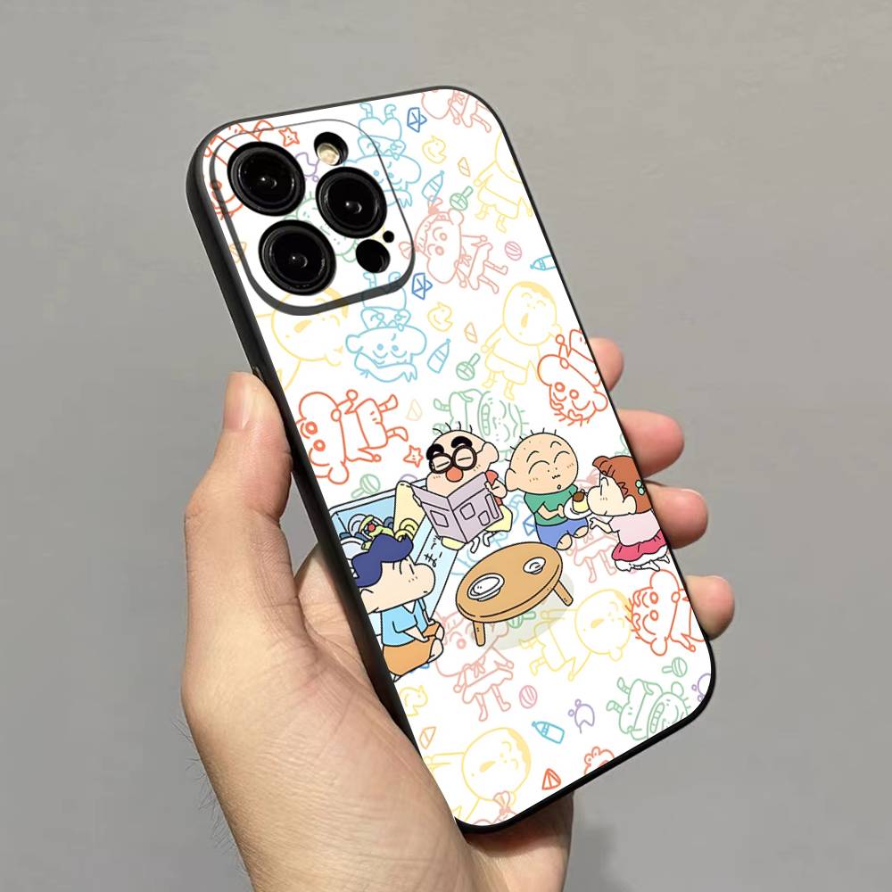 Anime Crayon Shin-Chan Phone Case For Iphone 17 Air 16 15 14 13 12 11 Pro Max 16 15 14 Plus TPU Soft Case