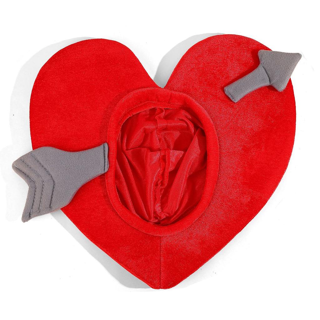 Valentine’s Day Cupid Heart Beanie – Cupid’s Arrow Costume – Fancy Dress Prop
