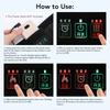 Electric Heating Waist Massager Back Support Belt 3 Levels Red Light Heat Vibration Hot Compress Brace Belt for Back Pain Relief