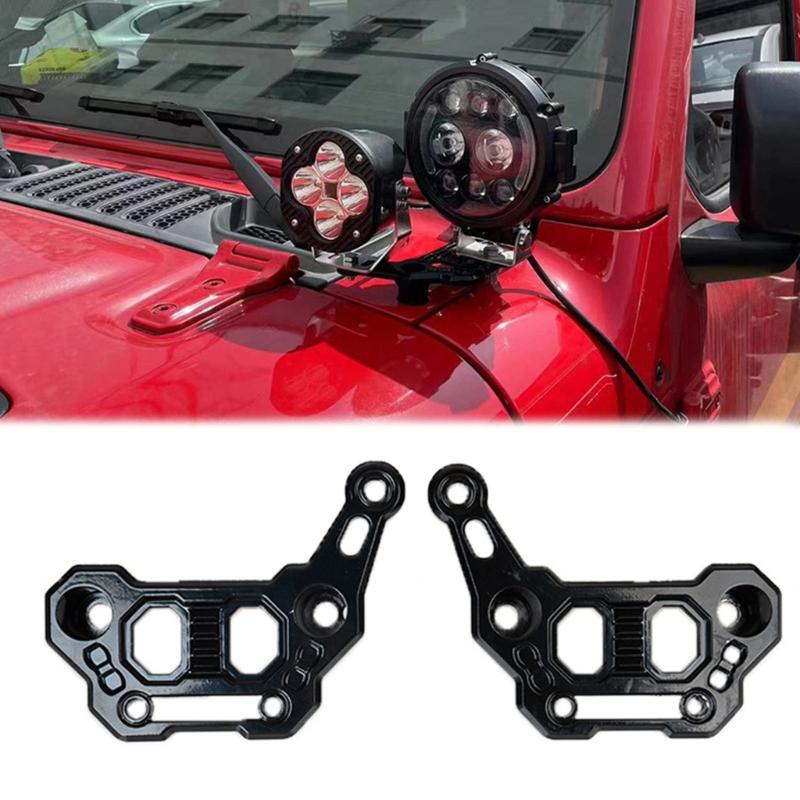 Reinforced Aluminum A Column Pair Light Bracket For Common Adventure Vehicle Models