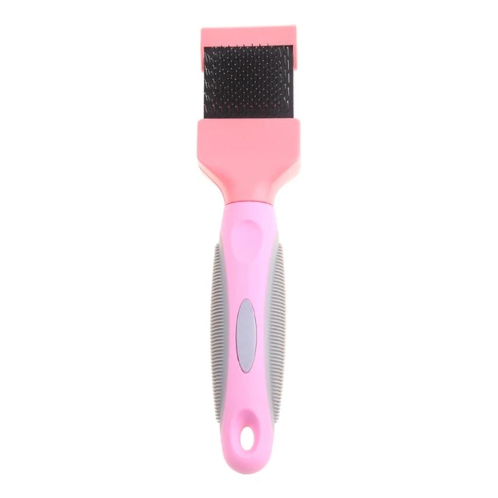 New Pet Grooming Tool Double Sided Brush for Dogs and Cats with Bristles for Shedding Cleaning and Massaging - Stylish and Effic