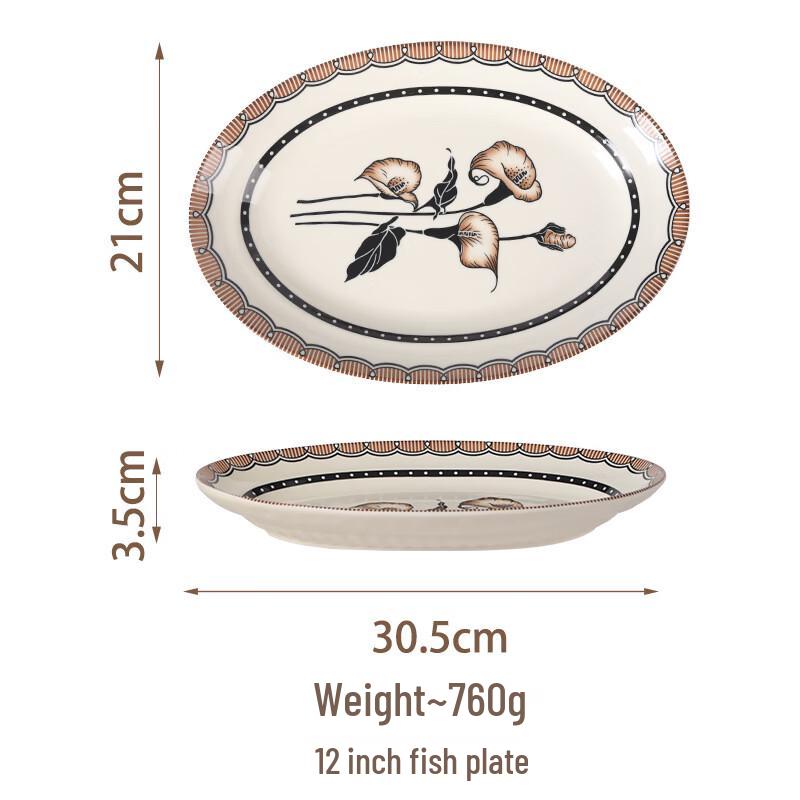 

Ruhan French Ceramic Dinnerware