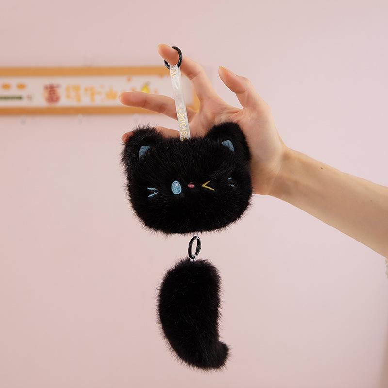 Cute Long-eared Rabbit Plush Pendant Cartoon Alpaca Doll Girl Bag Hanging Ornament Boutique Keychain