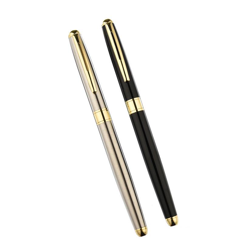Classic Business Black Metal Orb Pen Medium Oil Pen Office Signature Pen Advertising Gift Pen Engraving