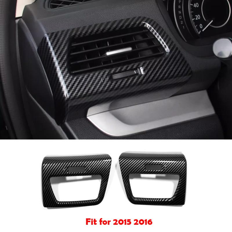 RHD For Honda CRV CR-V 2012 - 2016 Carbon Car Armrest Window Glass Lift Switch Water Cup Gear Shift Air Conditioner Vent Frame