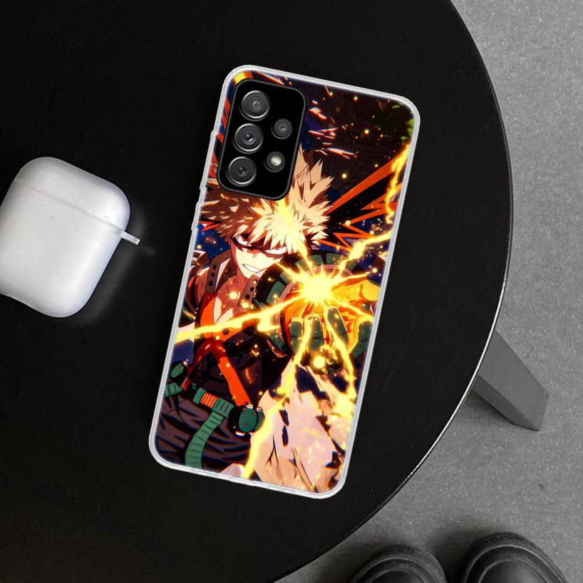 Dakugou Katsuki MHA My Hero Phone Case Cover for Samsung Galaxy A12 A22 A32 A52 A72 A02S A51 A50S A31 A20S A10S Note 20 Ultra 10