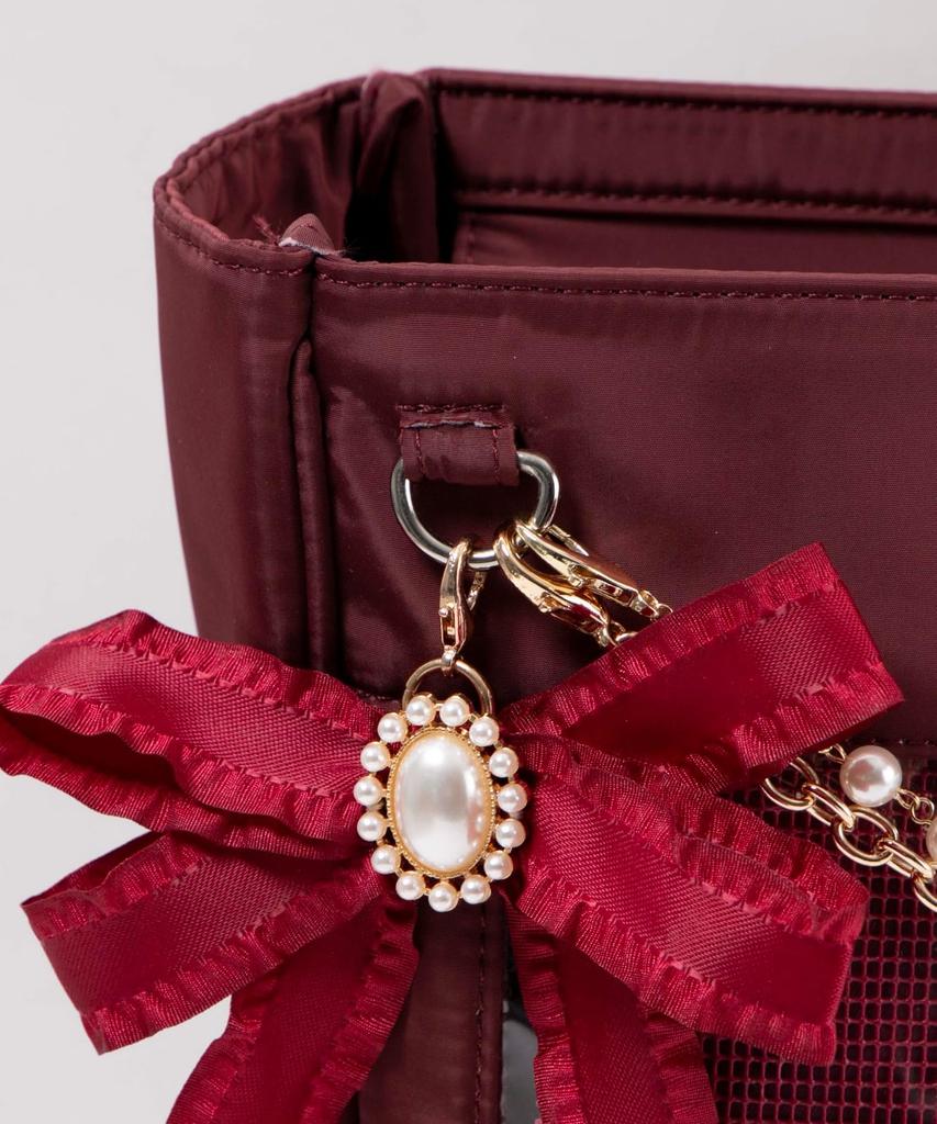 WEGO Ita Bag DIY Set with Sparkling Pearl Ribbon Perfect for Live and Size Light Purple (LL Size) Decorations, Oshikatsu, Events, Performances, Gifts,