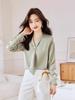 Women's White Long Sleeve Professional Shirt - Elegant Spring/Autumn Wear
