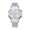 Top Brand New Steel Band Male Student Luminous Business Blue Light Waterproof Men's Watch Men's Wrist Watch