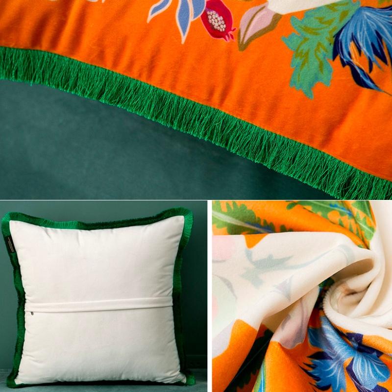 Luxus Retro Quaste Tierkollektion Samt Kissenbezug Dekokissen Kunst Haus Haus Hohes Niveau Sofa Stuhl