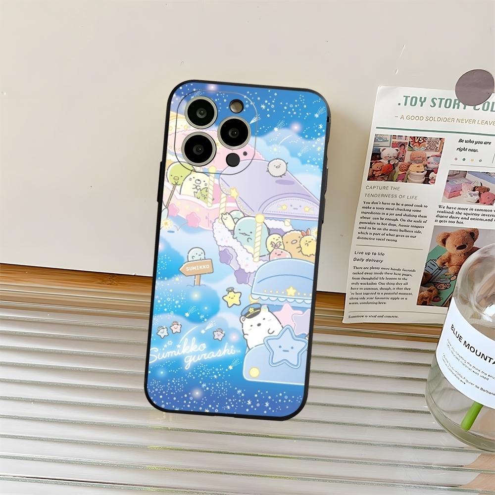 

Cartoon Sumikko Gurashi Phone Case Fundas For Iphone 13 17 11 15ProMax 14 12 16 Pro Xs Max Mini Xr X Plus Coque iPhone 15 Plus