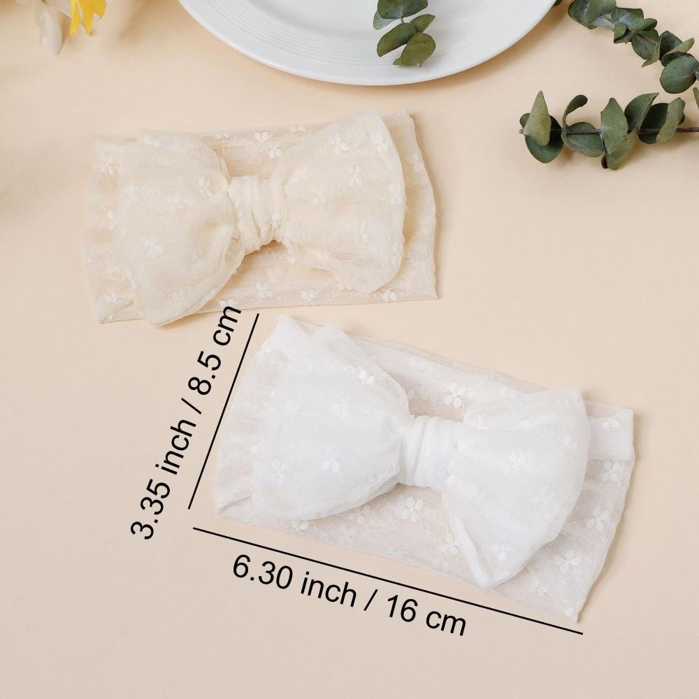 High Elasticity Bow Headband Soft Breathable Lace Mesh Headband Baby Headband Hair Accessories