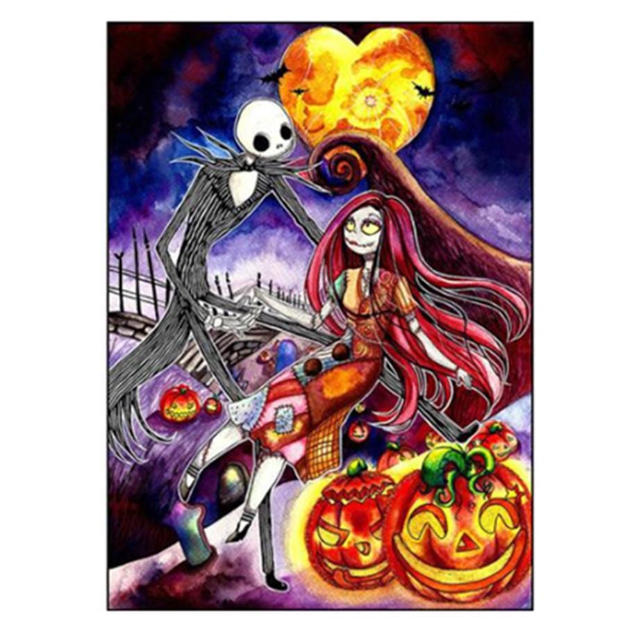 Full 5D Diamond Painting Halloween Ghosts DIY Diamond Embroidery Diamond Mosaic Cross Stitch Kits Home Decor Gift