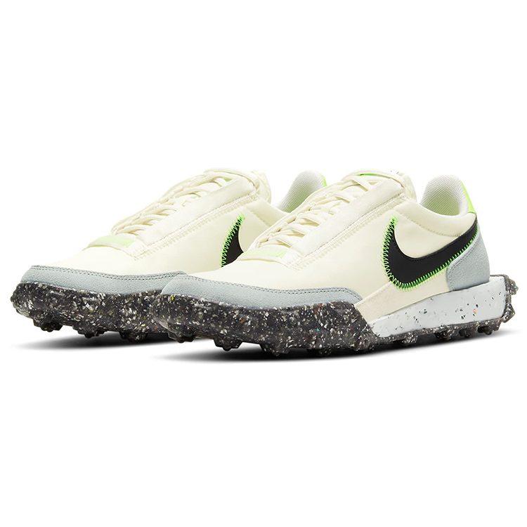 Nike Waffle Racer Crater Pale Ivory Electric Green Women's CT1983-102