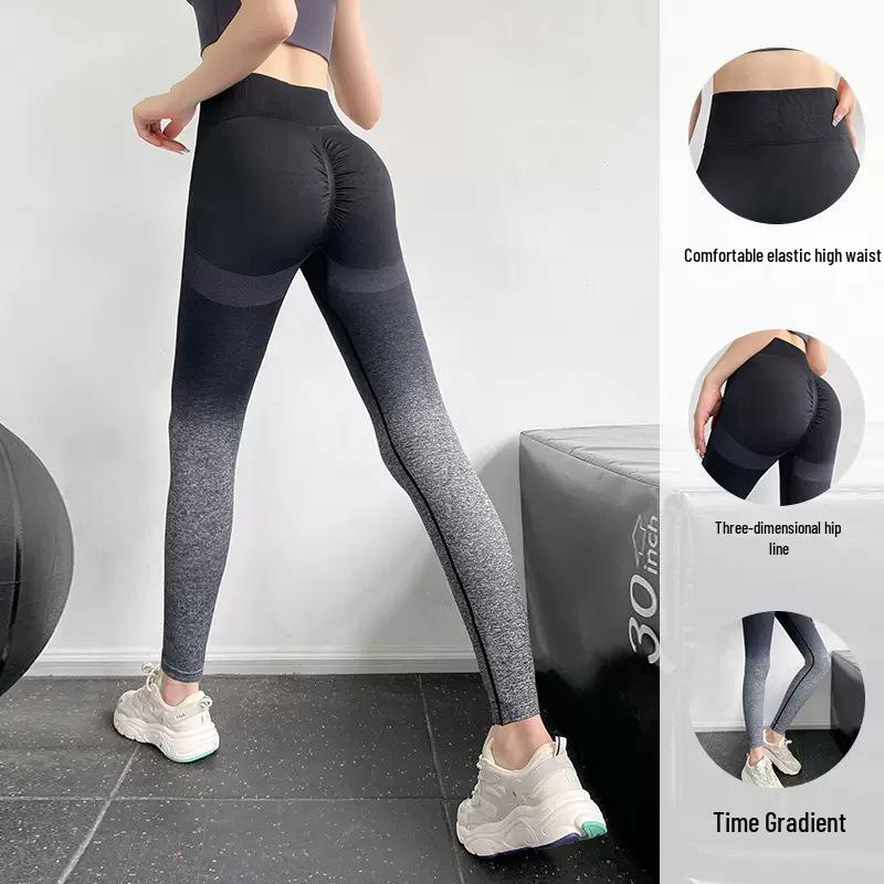 

Женские градиентные леггинсы для йоги с высокой талией - Утягивающие, стильная летняя одежда для активного отдыха Small (S)