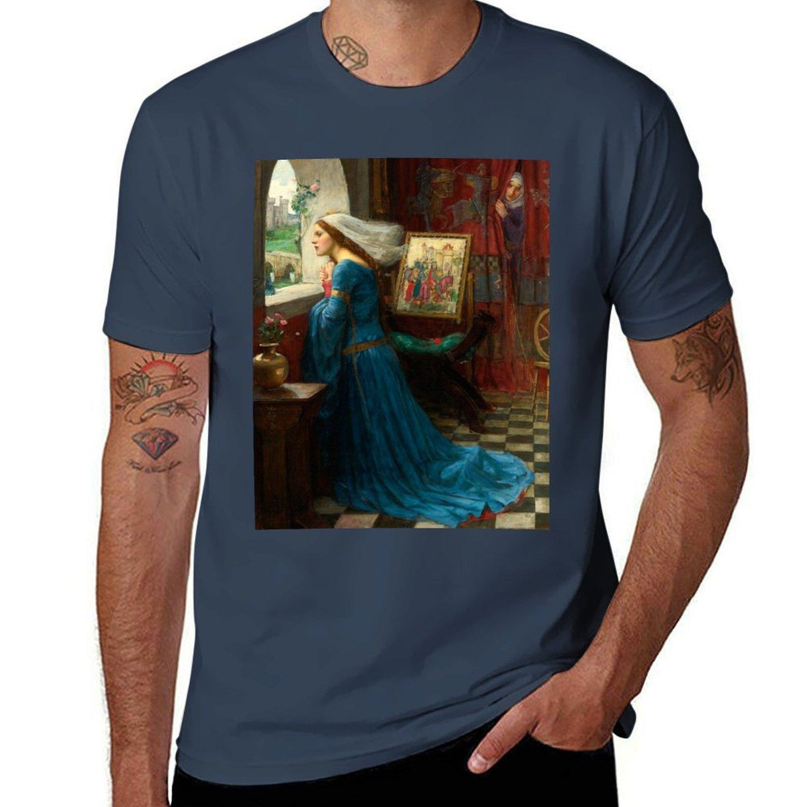 Fair Rosamund John William Waterhouse 1916 Tshirt Large Size Casual Tee Shirt S