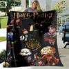 Cute & Kawaii-Style 3D Printed Blanket — Harry Potter Theme: Warm and Cozy Flannel Throw. Perfect for Bedrooms, Sofas, Beds, Sea