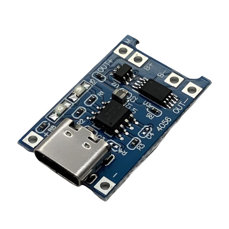 

TP4056 1A Lithium Battery Charger Module with Type-C USB and Protection Board, 3.7V Power Module 1A Charging Protection Module - 1 unit
