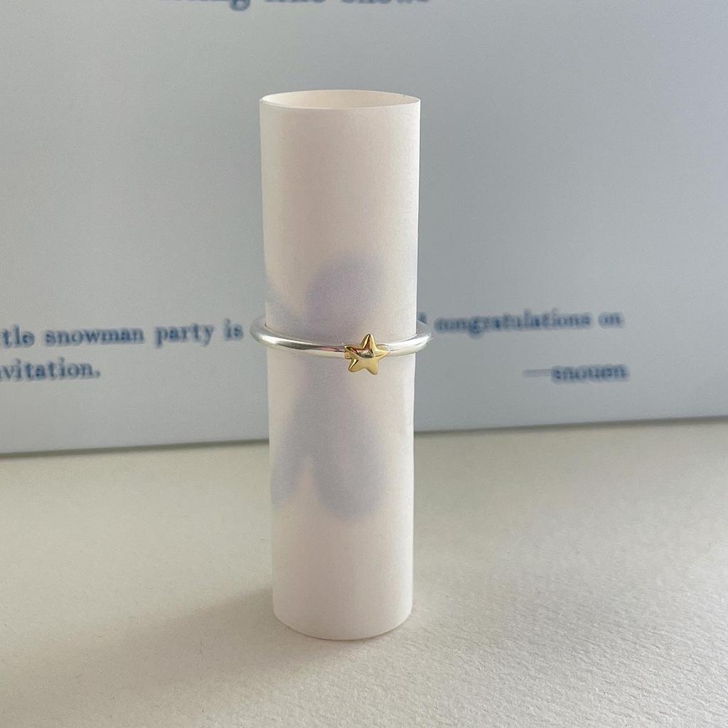 Süßer Engelsflügel Stern Ring: Stilvoller zu öffnender Indexfingerring für Damen