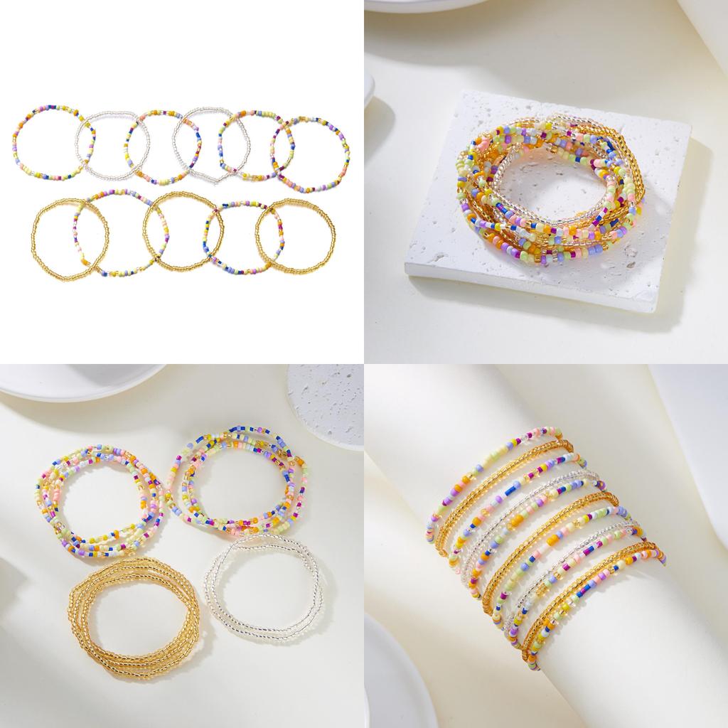 Multielement Beaded Jewelry For Women With Electroplated Finish For Casual Wear