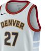 Nike NBA Quick-Dry Printed City Edition Basketball Jersey Vest SW Fan Version 2022-23 Season Nuggets Murray 27 Unisex jersey Light-Gray DO9591-043