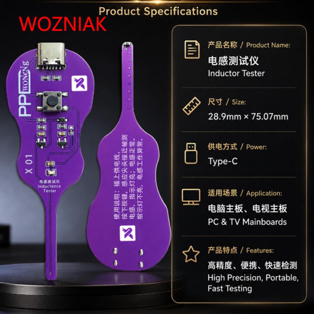 PPD X01 High Sensitivity Magnetic Induction Detector Inductive Detection TYPE-C Mobile Phone Motherboard Tester Tool