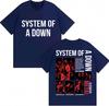 Rock Band System of A Down TShirts Unisex Women Vintage Alternative Metal Music Tshirts Unisex Women Cotton Oversized Male T Shirt