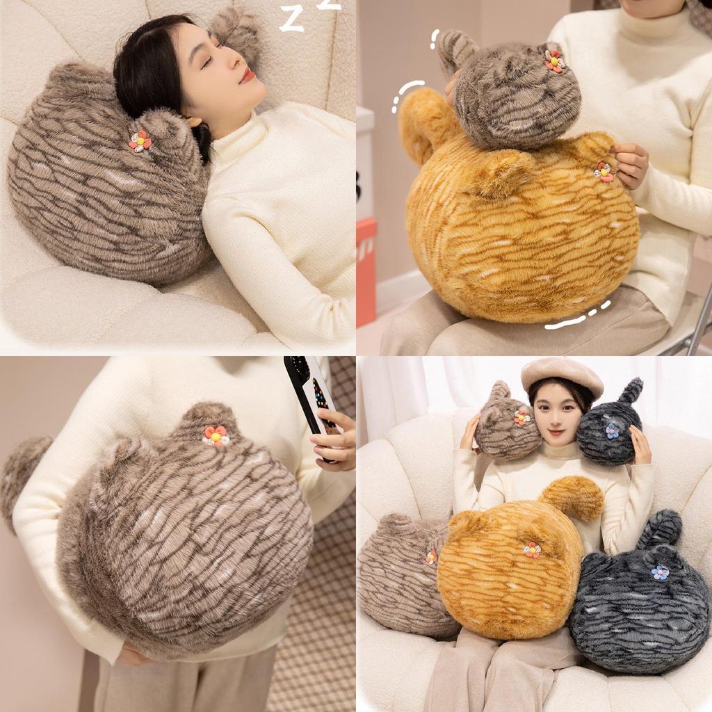 Adorable Cat Plush Toy Soft Cuddly Pillow Doll For Girls Perfect Gift For Sleeping