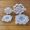 Clover Candle Holder Molds for Making Tealight Holder Room Decorations Gypsum Ornaments Epoxy Resin Casting Molds