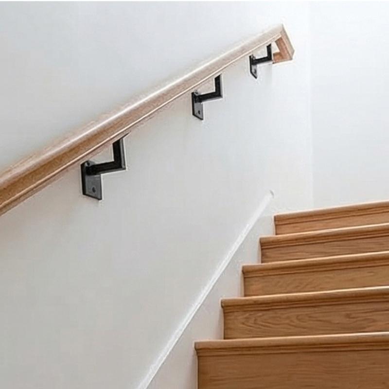 4 Stück Edelstahl L-förmige Treppengeländerhalterungen Wandhalterung Geländerhalterung für moderne Wohn- und Geschäftsräume